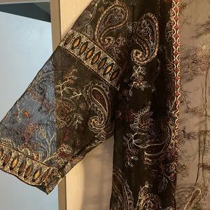 Black Lace Coverup M/L Paisley Designs